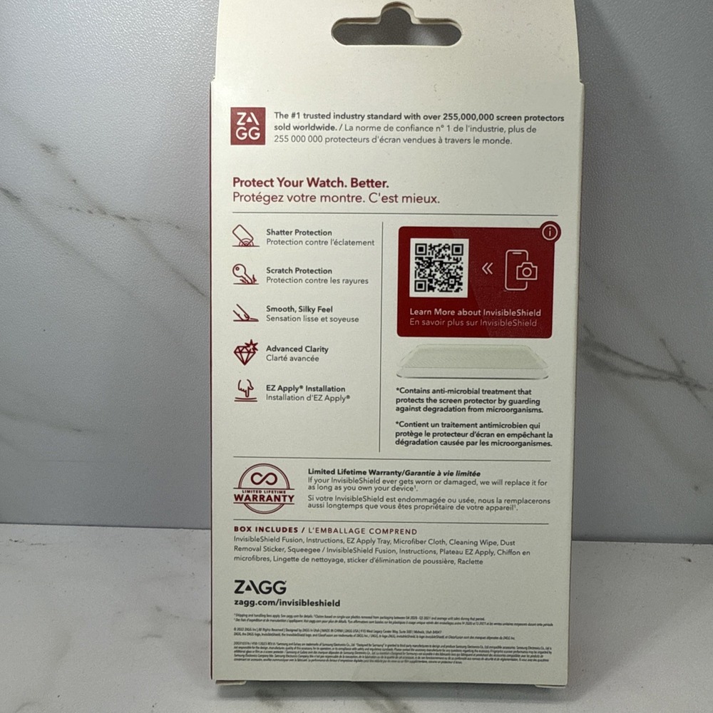 ZAGG InvisibleShield✨Fusion✨Screen Protector✨Galaxy 5 Watch‎ LARGE - Picture 2 of 2
